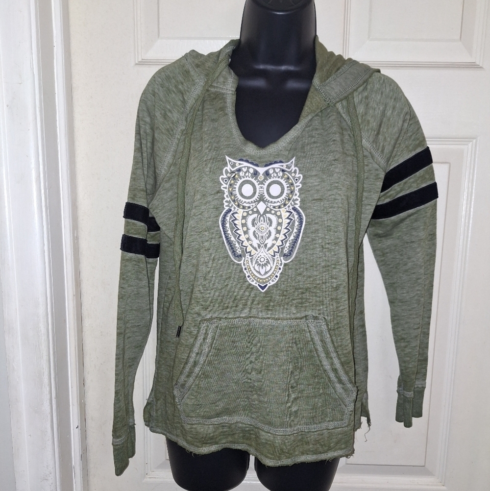 No Boundaries Olive Green Hoodie